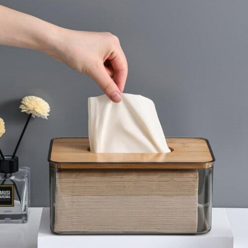Nordic Minimalist Creative Tissue Box Household Living Room Pumping Box Tissue Paper Restaurant Napkin Storage Box For Home