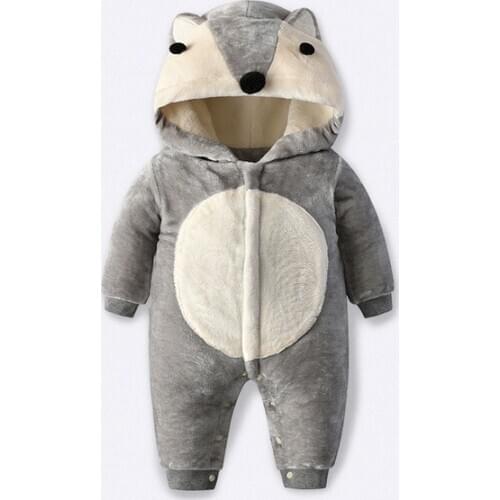 Baby clothing Boy girls Clothes Cotton Newborn toddler rompers cute Infant new born winter clothing 0-18M