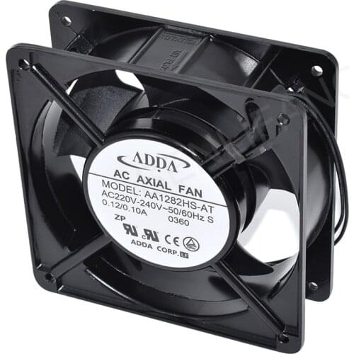 Original For AC FXIAL FAN AA1282HS-AT 220 240V Two Wires Square Cooling Fan