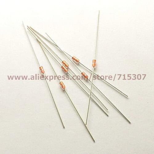 PHISCALE 100pcs NTC Thermistor MF58 glass seal type 100K B Value(3950 5%)