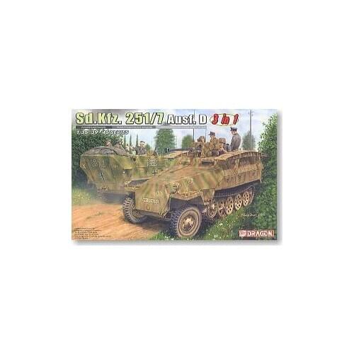 1/35 scale model Dragon 6223 Sd.Kfz.251 / 7 Ausf.D semi-track armored vehicle 3 election 1