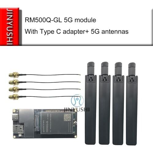 RM500Q Quectel 5G module RM500Q-GL with Type C adapter antenna Sub 6GHz M.2 LTE-A coverage IoT/eMBB supports 5G NSA and SA modes