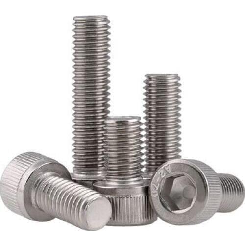 M10 series 10pcs Stainless steel hex socket screws M10*16/20/25-50 mm cylinder head bolt, cup head screws
