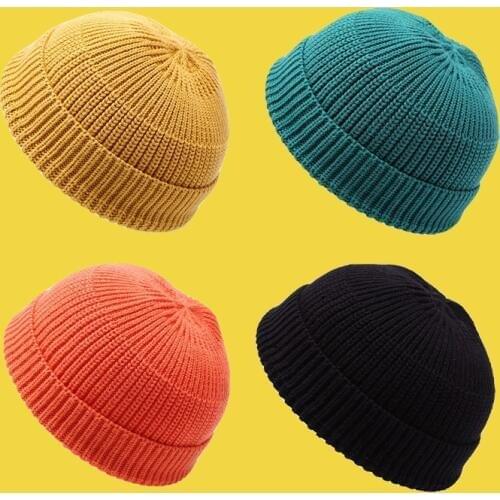 TJ-TingJun Hot Melon Skin Hat Summer Thin Knit Cornered Landlord Yarn Hipster Hip Hop Hat Day Sailor Ordinary Versatile Hat 059