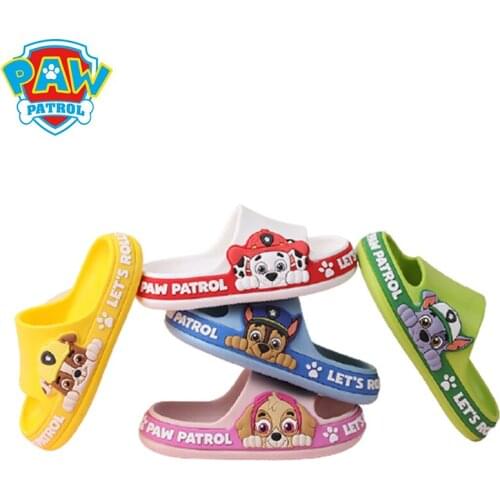 Paw Patrol Cartoon Slippers for Boy Girl Home Shoes Flip Flops Soft Bottom House Indoor Slippers Beach Bathroom Kids Slippers