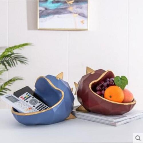 European-style modern storage box, creative resin fish crafts, home office desktop decorations, Christmas decoration gifts