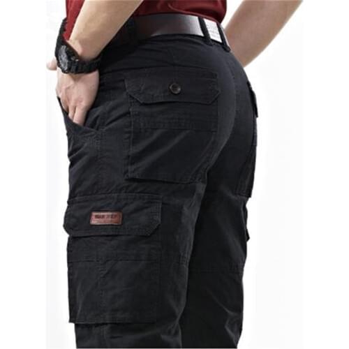 Military Army Cargo Pants Mens Outdoor Cotton Joggers Baggy Denim Pants Male Multi-pockets Casual Overalls Pants Long Trousers