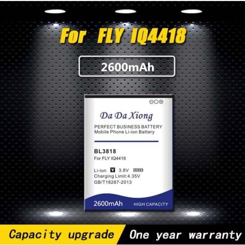 High quality 2600mAh BL3818 Li-ion Phone Battery for FLY IQ4418 Phone battery