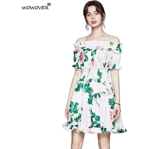 Летние платья с открытыми плечами WOWOVER China At AliExpress
