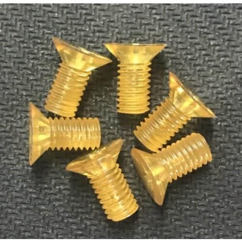 10pcs M6 x 12 phillips countersunk screws flat head bolts PEI male screws polyetherimide material high temperature resistance