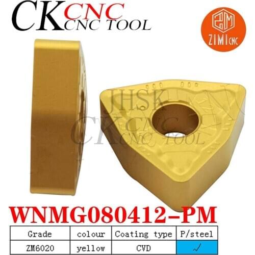 10p WNMG080412-PM ZM6020 WNMG433 MA R1.2 CNC Turning tools lathe Carbide inserts For steel MWLNR/L machining