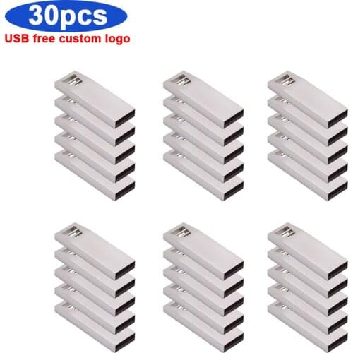 30pcs/lot Free Logo USB Flash Drive Flash Memory USB Stick 4g 8g 16g Pendrive 32g64g USB Storage Gift Pen Drive for Photography