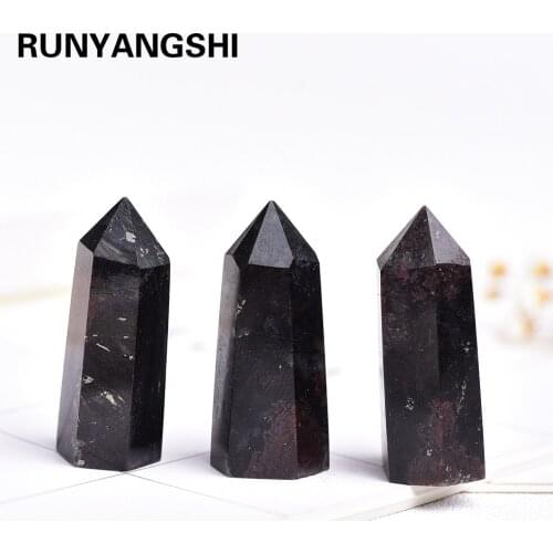 35-45mm 1PC Natural Fireworks stone crystal point energy stone for home or office delicate ornaments