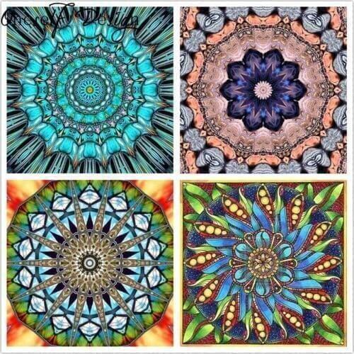 5D Diamond Painting Mandela Flower Diamond Mosaic Sale Diamond Embroidery Full Diamond Embroidery Mothers Day gift Home Decor