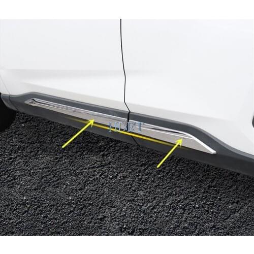 ABS Chrome/carbon fibre Door Body Molding For Toyota RAV4 2019 2020 Door Body Anti Scratch Protector Car Side Strips Trim Cover