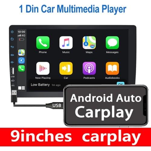 1 Din car radio multimedia video player with Android phone and iphone mirror link carplay For Nissan kia Toyota rav4