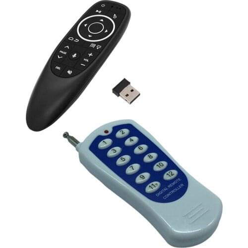 1000M 12-Key Wireless 315Mhz Frequency Switch Remote Control With G10S PRO Smart Voice Remote Control Air Mouse