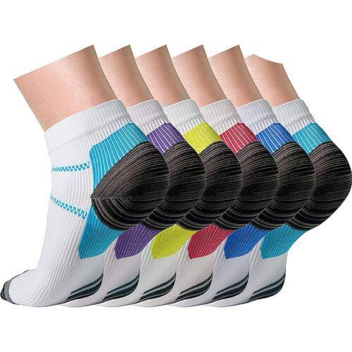 Brothock compression socks running pressure socks plantar fascia sports for men and women bike cotton cycling sock professional
