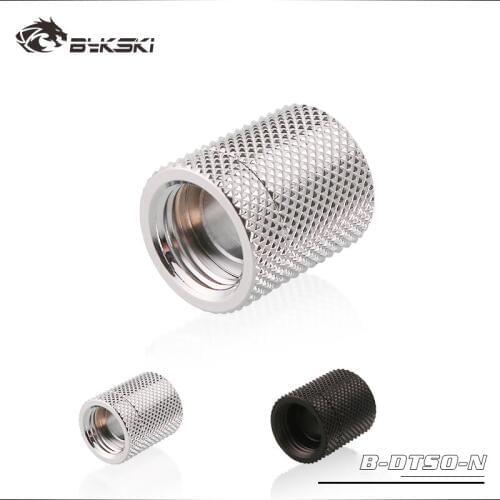BYKSKI G1/4'' Extender 20mm Fitting 360 degrees Rotary Adapter Female to Female Double-sided Thread Computer DIY Adaptors