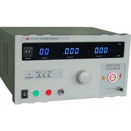 Fast arrival ChangChuang CC2670A AC Hi-pot Tester voltage tester Output voltage0-5KV(AC),Leakage current range 0-2/20mA(AC)