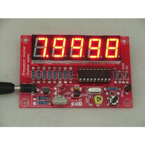 NEW 1PC DIY Kits 1Hz-50MHz Crystal Oscillator Frequency Counter Meter Digital LED PIC