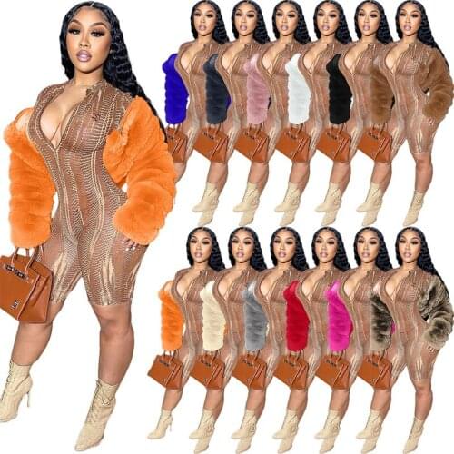 COZOK Long Fur Coats