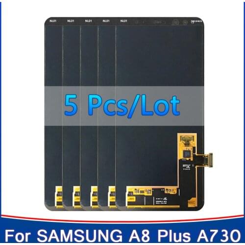5PCS A730 Display For Samsung Galaxy A8 Plus 2018 A730 Lcd Display Touch Screen Digitizer For Samsung A8+ A730F A730F/DS Lcd