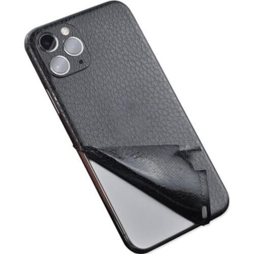 Leather Skin Pattern Sticker For iPhone 11 Pro Max Back Film Thin Protector Protective Cover Paste Rear Decorative Sticker