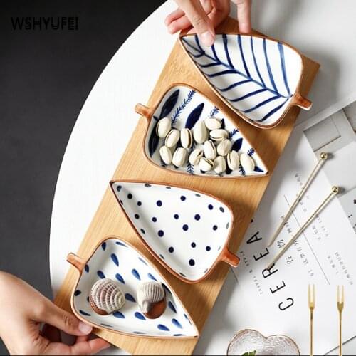 Creative leaves, dried fruit tray, exquisite candy tray, partitions, modern family living room and household tableware