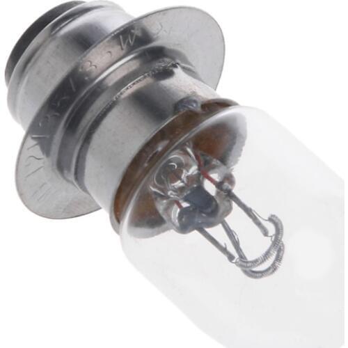 New T19 P15D-25-1 DC 12V 35W White Headlight Double Filament Bulb For Motorcycle