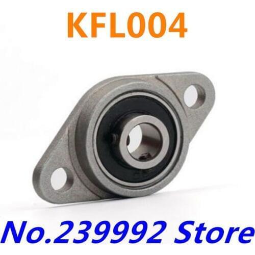 Wholesale for 10 pcs 20 mm diameter zinc alloy bearing housings KFL004 flange bearing housings with pillow block