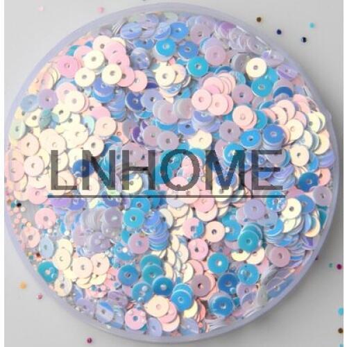 50g 3mm Flat Round Loose Sequins Paillettes Sewing DIY Accessories PVC Crafts Golden Brilliant Shining Color White Spangles