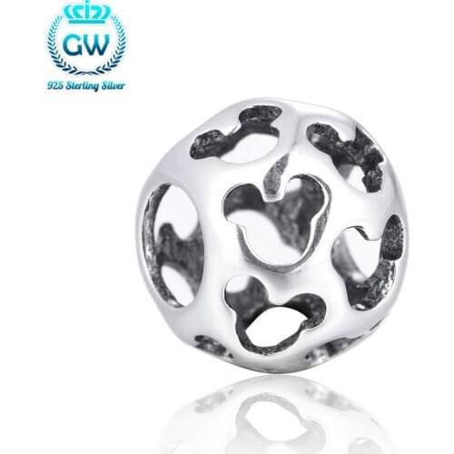 Silver Jewelry Cute Animal Charm Bead Bracelets Bangle For Women Jewelry 925 Sterling