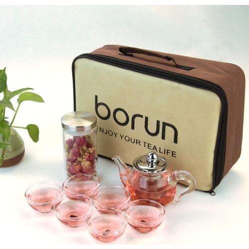 High temperature resistant thickening teapot black tea flower tea pot set travel tea set