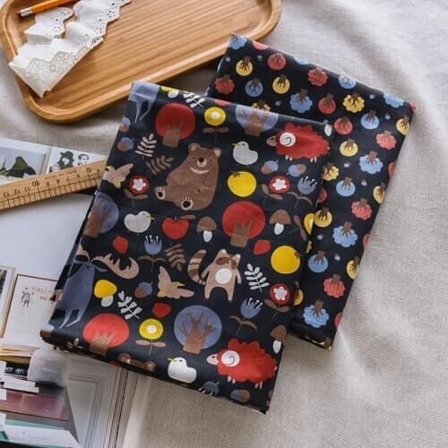 Japanese Korean Cartoon Bedding Twill Cotton Fabrics Childrens Diy Sewing Material TJ0771