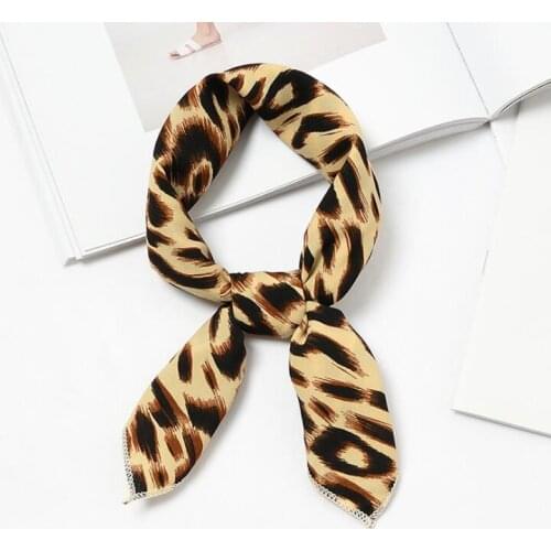 Yishine New 50x50cm Women Multifunction Polyester Silk Headwraps Printed Satin Small Square Wraps Scarves Shawl 2019