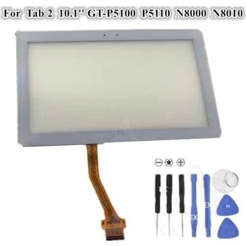 KAT 10.1" Replacement For Galaxy Tab 2 GT- P5100 P5110 P5113 N8000 N8010 Touch Screen Digitizer Front Outer Glass Lens Panel