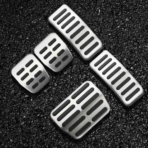1 Set Stainless Steel Car Gas Brake Pedals for Skoda Fabia I II 1999-2015 Octavia 1U 1996-2010 (Nicht 1Z Modelle) Roomste Parts