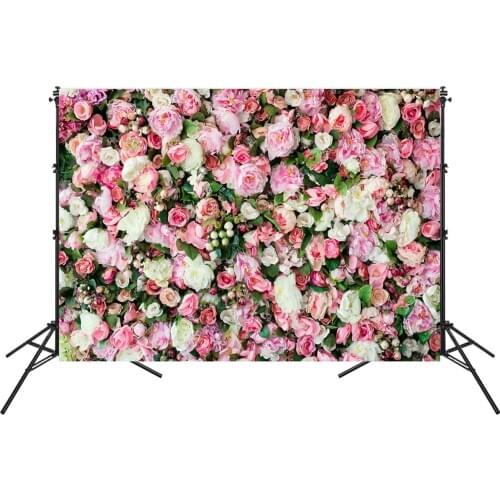 150X210CM Vinyl Photo Studio Background Flower Wall Photography Backdrop For Wedding Party Photo Prop