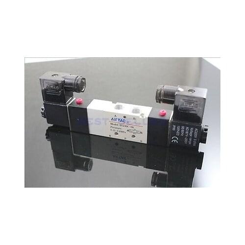 1x4V230-08C5Ports3Position Double Solenoid Pneumatic Air Valve 1/4" BSPT DC24VQC