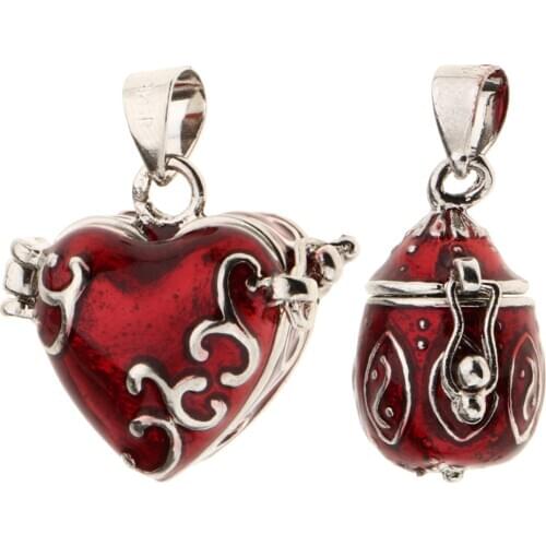 2 Pcs Heart Enamel Openable Cremation Keepsake Urn Pendant for DIY Necklace Pendant Making Great Gift for Friend