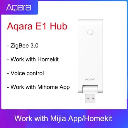Aqara E1 Hub Zigbee 3.0 USB Smart Gateway Aqara Hub Wireless Zigbee Connect Remote For Mijia Mi home For Apple Homekit Control