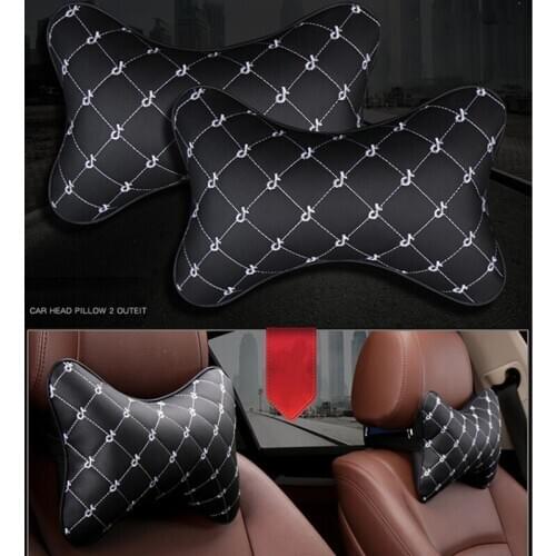 2pcs/set Car Neck Pillow Automobile Head Neck Rest Cushion Neck Support 23GC