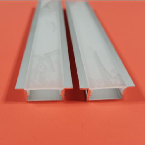 Free Shipping Recessed LED Aluminium Profile,Aluminum Channel Holder with Milky/Clear Cover for LED Strip Light Accessories