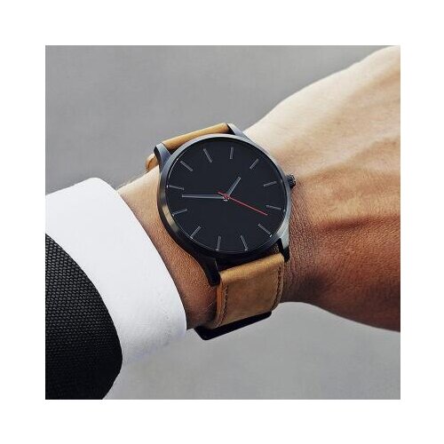 CANBOUN Men's Watch With Leather Strap