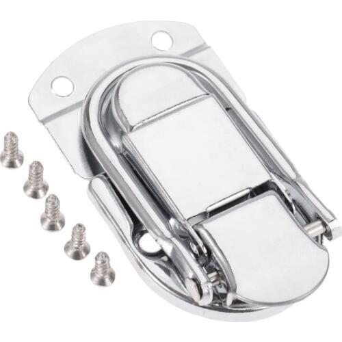 Vintage Metal Lock Hasp Latch Clasp Toggle Buckle 67mm*34mm Jewelry Box Gift Case Furniture Hardware Suitcase Luggage screws