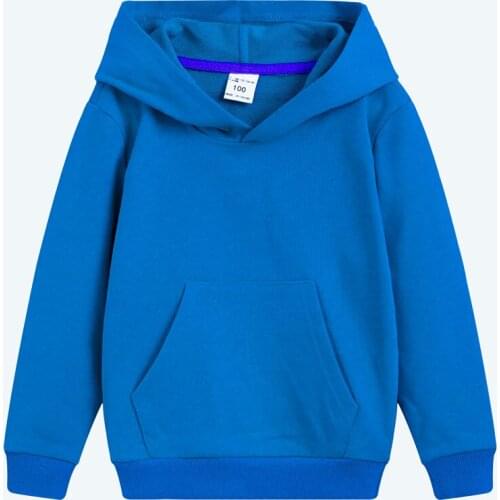 ZWF207 Kids Girls Boys Hoodies Outerwear White Red Black Blue Hooded Girls & Boys Sweatshirt Kids Clothes for 2 3 4 6 8 10 Years