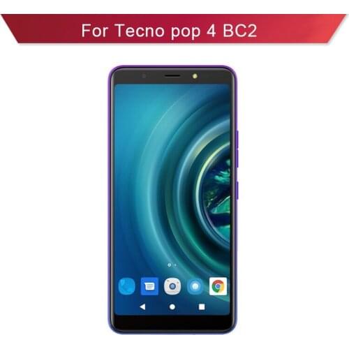 For Tecno Pop 4 BC2 Full LCD Display Assembly Complete Touch Screen Digitizer Replacement