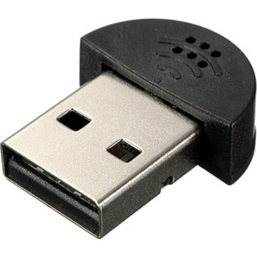 Elistooop Mini USB 2.0 Microphone Portable Studio Speech Mic Audio Adapter Driver Free for Laptop/Notebook/PC/MSN/Skype