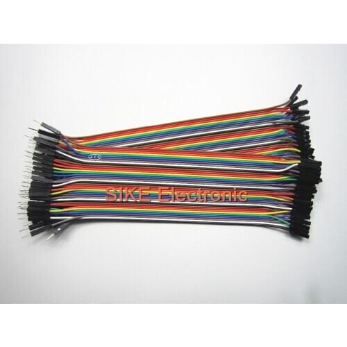40pcs in Row Dupont Cable 20cm 2.54mm 1pin 1p-1p Female to Male jumper wire for Arduino